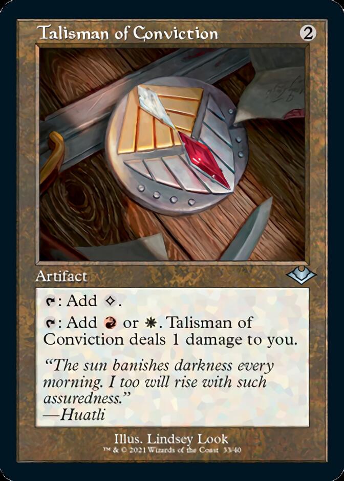 Talisman of Conviction (Retro Etched Foil) [Modern Horizons 1] | Good Games Adelaide SA