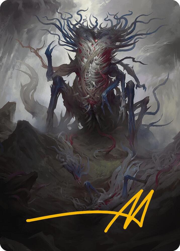 Azlask the Swelling Scourge Art Card Gold Stamped Signature 25 (Art Series: Modern Horizons 3)  | Good Games Adelaide SA
