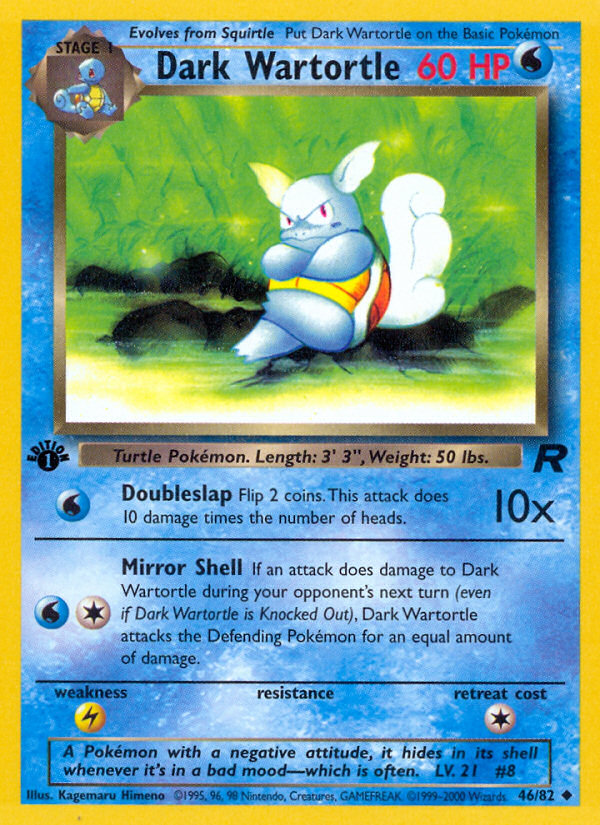 Dark Wartortle (46/82) [Team Rocket 1st Edition] | Good Games Adelaide SA
