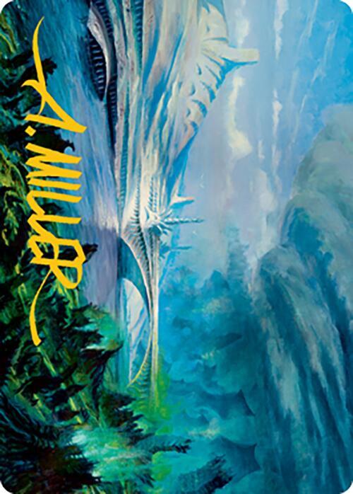 Goldmire Bridge Art Card Gold Stamped Signature 74 (Art Series: Modern Horizons 2)  | Good Games Adelaide SA