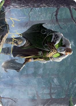 Fynn the Fangbearer Art Card Gold Stamped Signature 44 (Art Series: Kaldheim)  | Good Games Adelaide SA