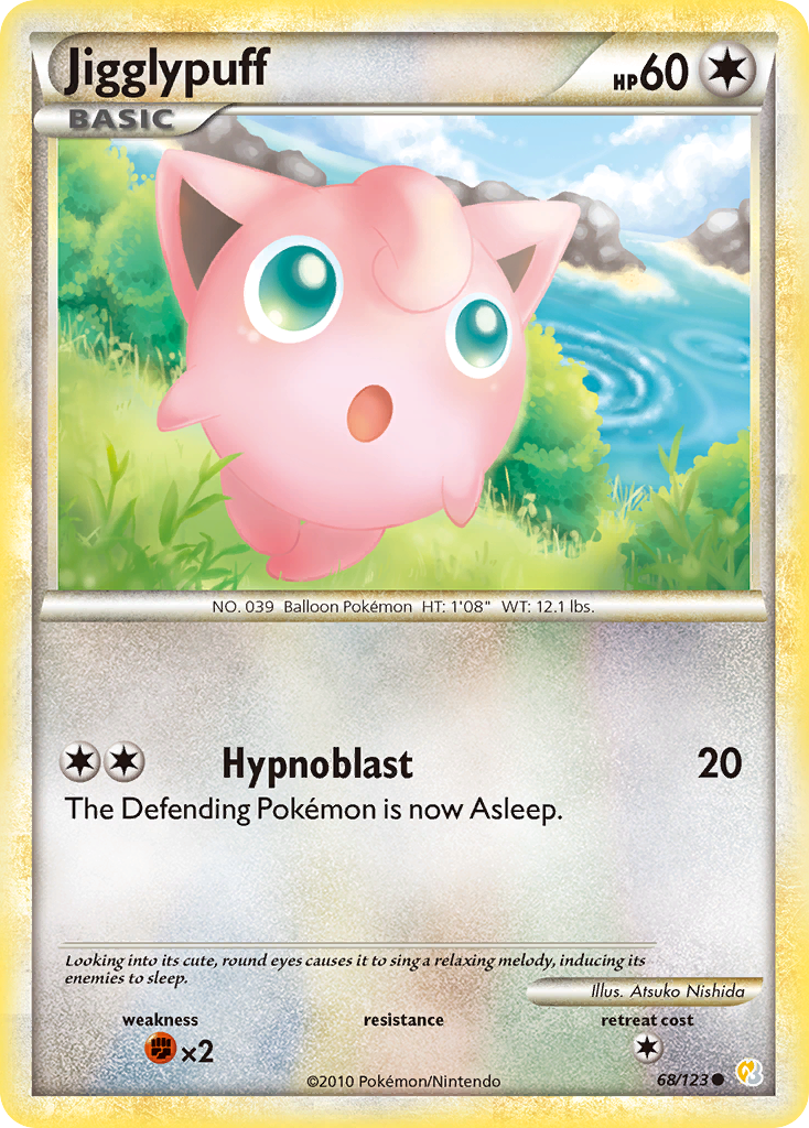 Jigglypuff (68/123) [HeartGold & SoulSilver: Base Set] | Good Games Adelaide SA