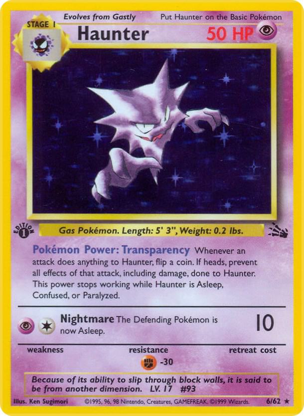 Haunter 06/62 (Fossil)  - 1st Edition Holofoil | Good Games Adelaide SA