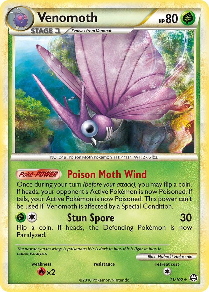 Venomoth 11/102 (Triumphant)  - Holofoil | Good Games Adelaide SA