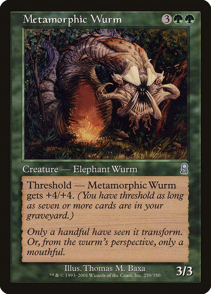Metamorphic Wurm [Odyssey] | Good Games Adelaide SA