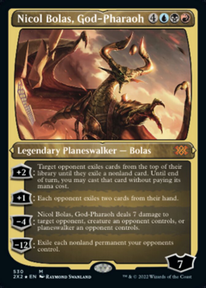 Nicol Bolas, God-Pharaoh (Foil Etched) [Double Masters 2022] | Good Games Adelaide SA