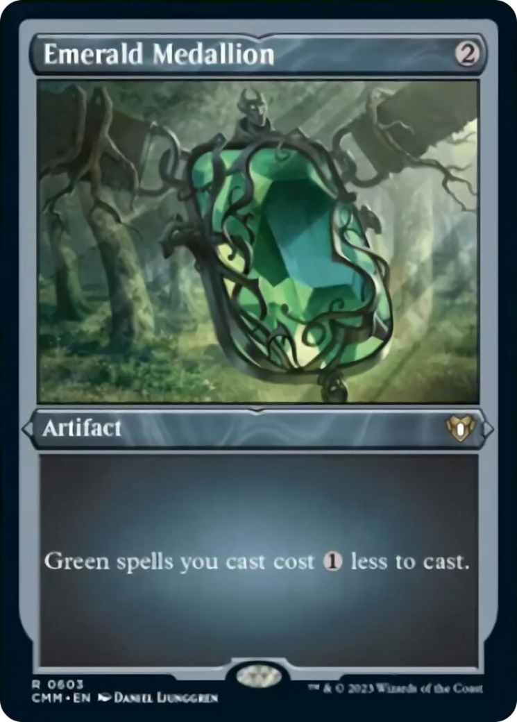 Emerald Medallion (Foil Etched) [Commander Masters] | Good Games Adelaide SA