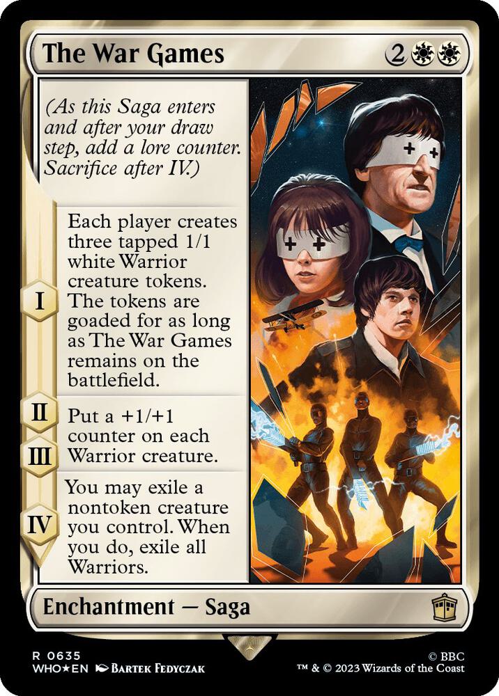 The War Games 635 (Universes Beyond: Doctor Who)  - Foil | Good Games Adelaide SA