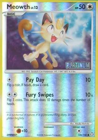 Meowth (106/146) [Burger King Promos: 2009 Collection] | Good Games Adelaide SA