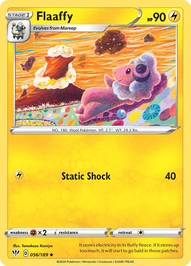 Flaaffy (056/189) [Sword & Shield: Darkness Ablaze] | Good Games Adelaide SA