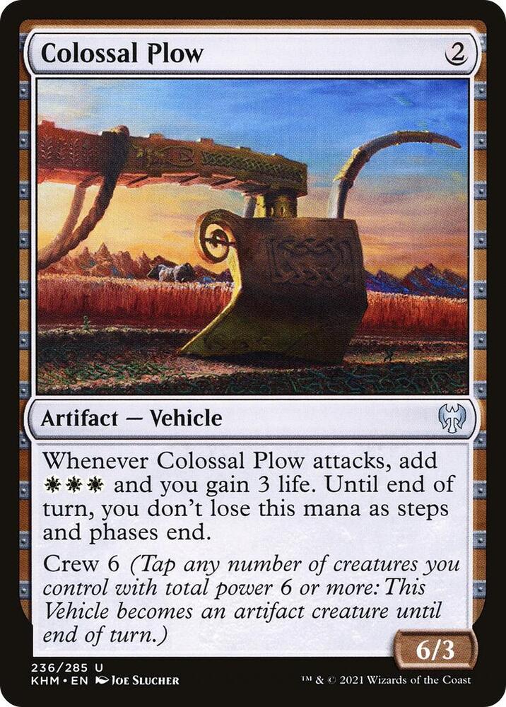 Colossal Plow 236 (Kaldheim)  - Foil | Good Games Adelaide SA