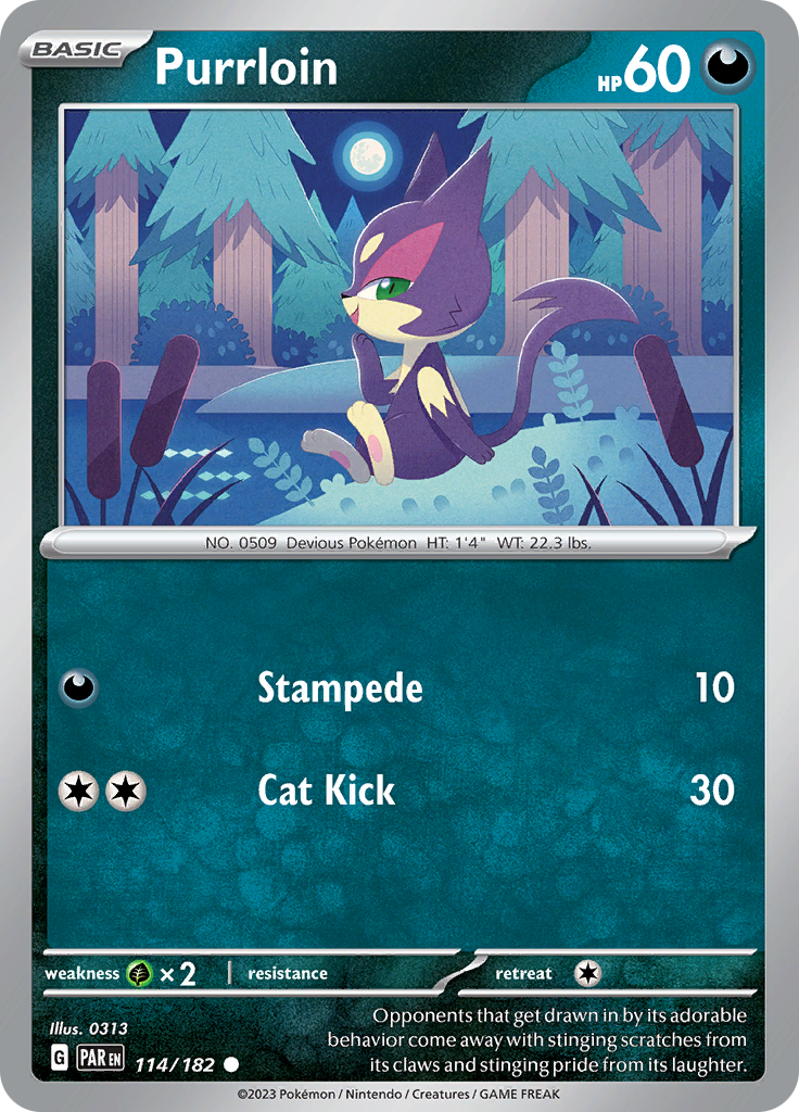 Purrloin (114/182) [Scarlet & Violet: Paradox Rift] | Good Games Adelaide SA