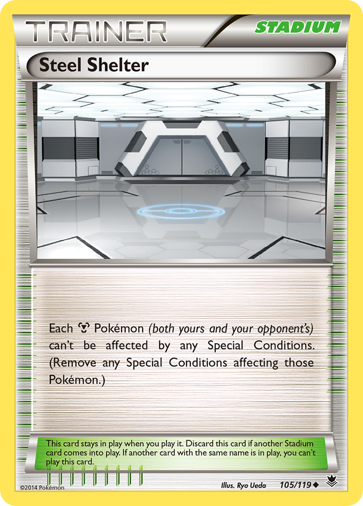 Steel Shelter (105/119) [XY: Phantom Forces] | Good Games Adelaide SA