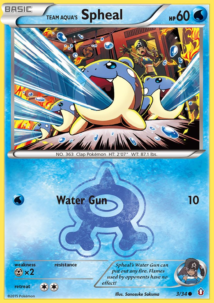 Team Aqua's Spheal (3/34) [XY: Double Crisis] | Good Games Adelaide SA