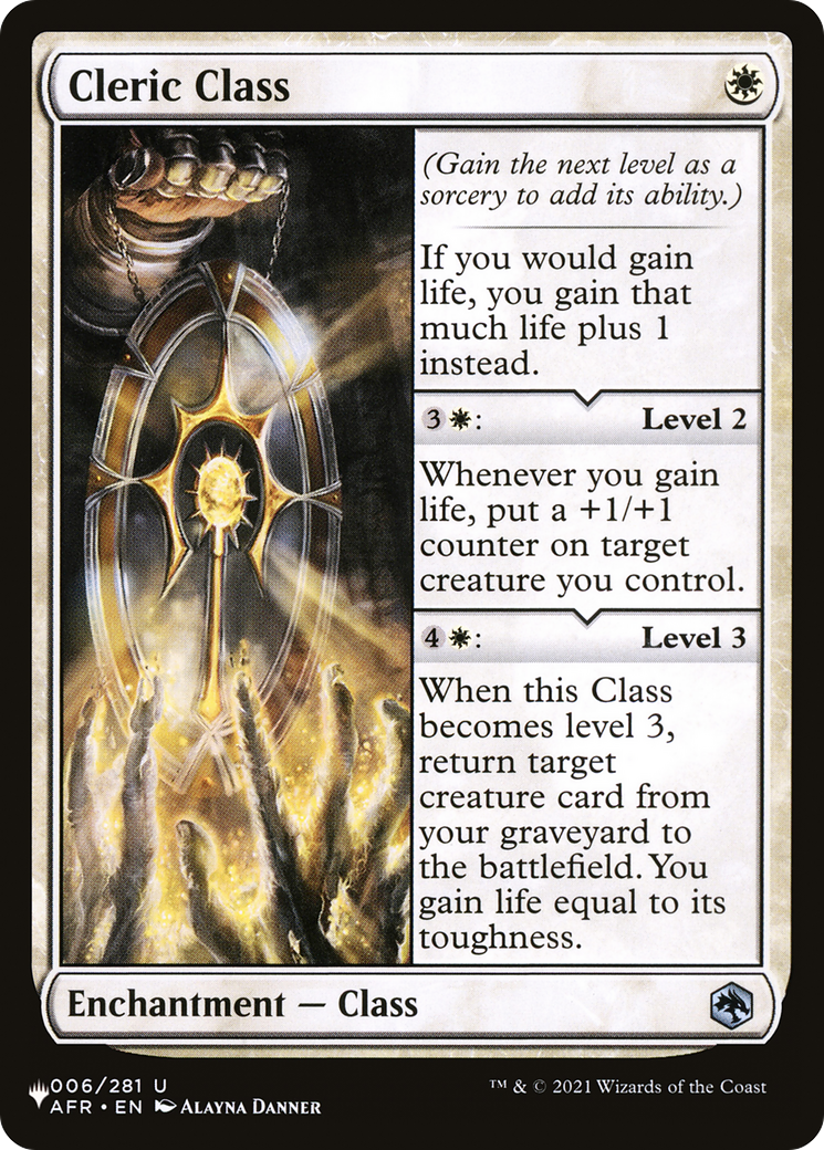 Cleric Class [The List Reprints] | Good Games Adelaide SA