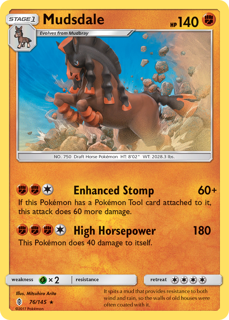 Mudsdale (76/145) [Sun & Moon: Guardians Rising] | Good Games Adelaide SA