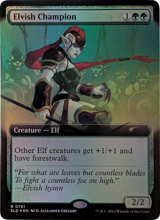 Elvish Champion Extended Art 761 (Secret Lair Drop Series)  - Foil | Good Games Adelaide SA