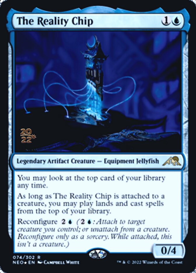 The Reality Chip [Kamigawa: Neon Dynasty Prerelease Promos] | Good Games Adelaide SA