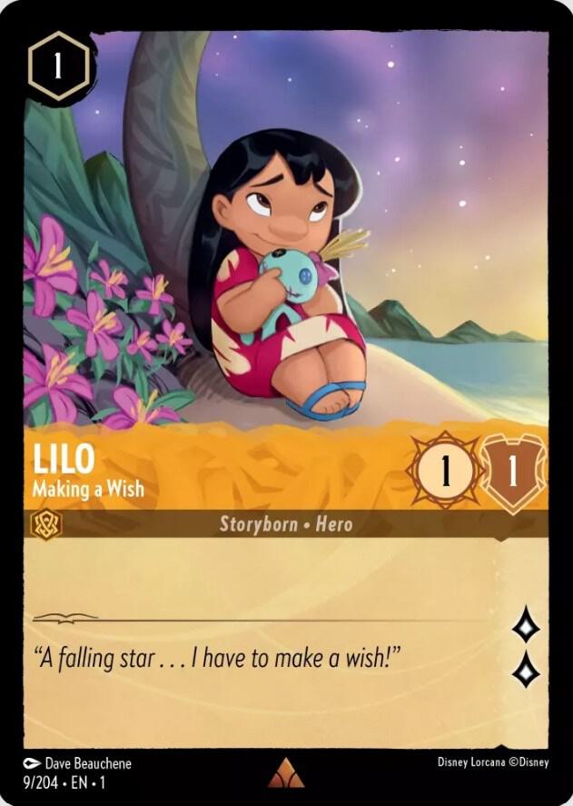 Lilo Making a Wish 9/204 (The First Chapter)  - Cold Foil | Good Games Adelaide SA