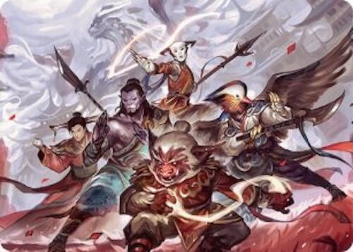 Will of the Jeskai Art Card 54 54 54 (Art Series: Tarkir: Dragonstorm)  | Good Games Adelaide SA