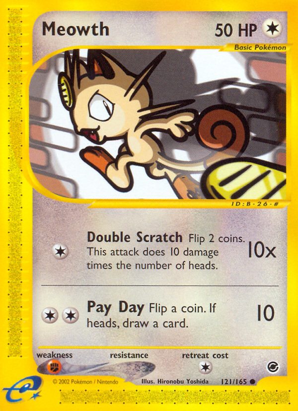 Meowth (121/165) [Expedition: Base Set] | Good Games Adelaide SA