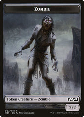 Demon // Zombie Double-sided Token [Core Set 2021 Tokens] | Good Games Adelaide SA