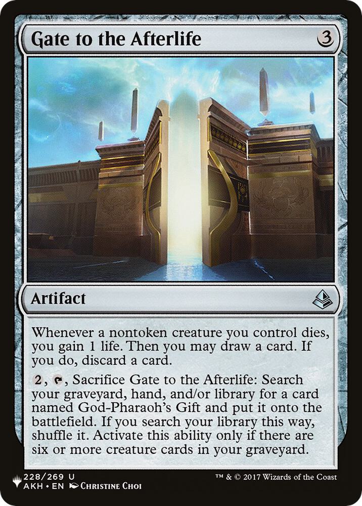 Gate to the Afterlife 228/269 (The List Reprints)  | Good Games Adelaide SA