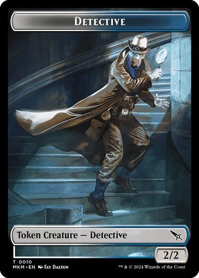 Detective Ooze Double Sided Token 10 // 8 (Murders at Karlov Manor)  - Foil | Good Games Adelaide SA