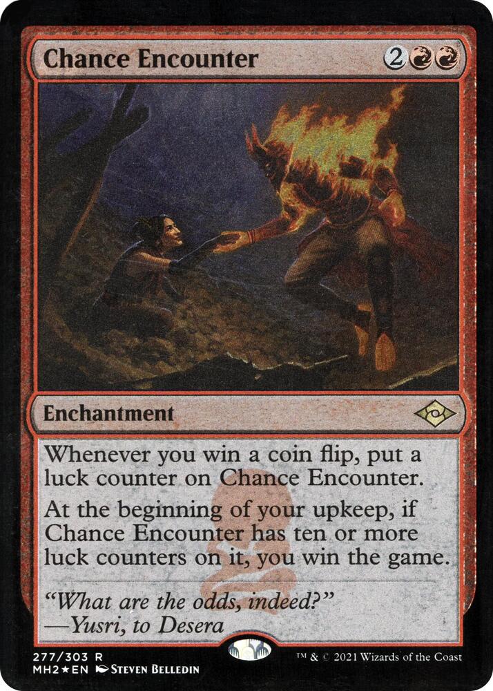 Chance Encounter Foil Etched 277 (Modern Horizons 2)  - Foil | Good Games Adelaide SA