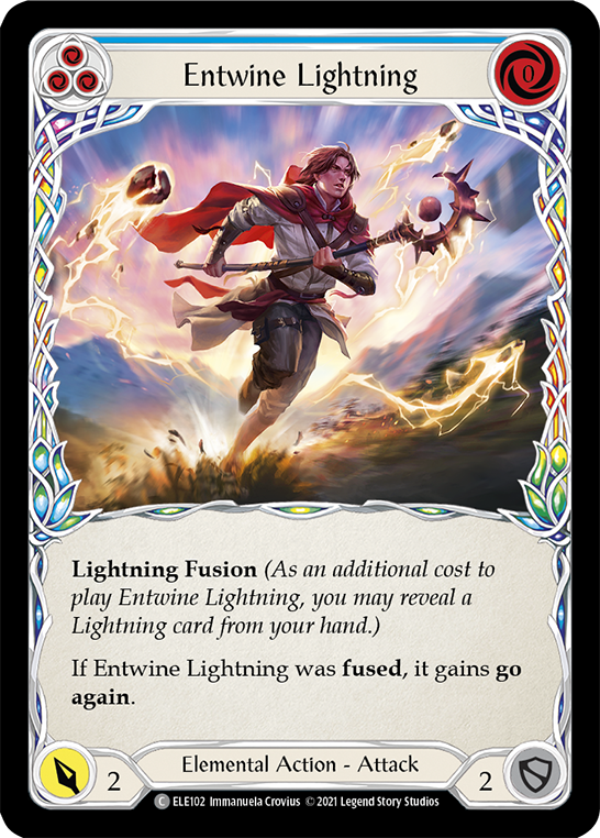 Entwine Lightning (Blue) [ELE102] (Tales of Aria)  1st Edition Normal | Good Games Adelaide SA