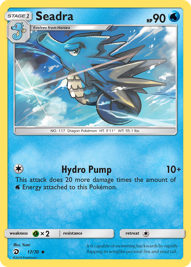 Seadra (17/70) [Sun & Moon: Dragon Majesty] | Good Games Adelaide SA