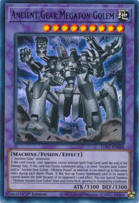 Ancient Gear Megaton Golem (Blue) [LDS1-EN088] Ultra Rare | Good Games Adelaide SA