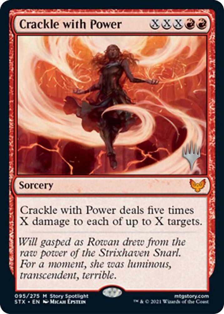 Crackle with Power 95 (Promo Pack: Strixhaven)  - Foil | Good Games Adelaide SA