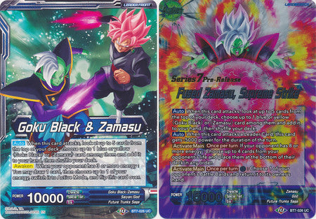Goku Black & Zamasu // Fused Zamasu, Supreme Strike (Assault of the Saiyans) [BT7-026_PR] | Good Games Adelaide SA