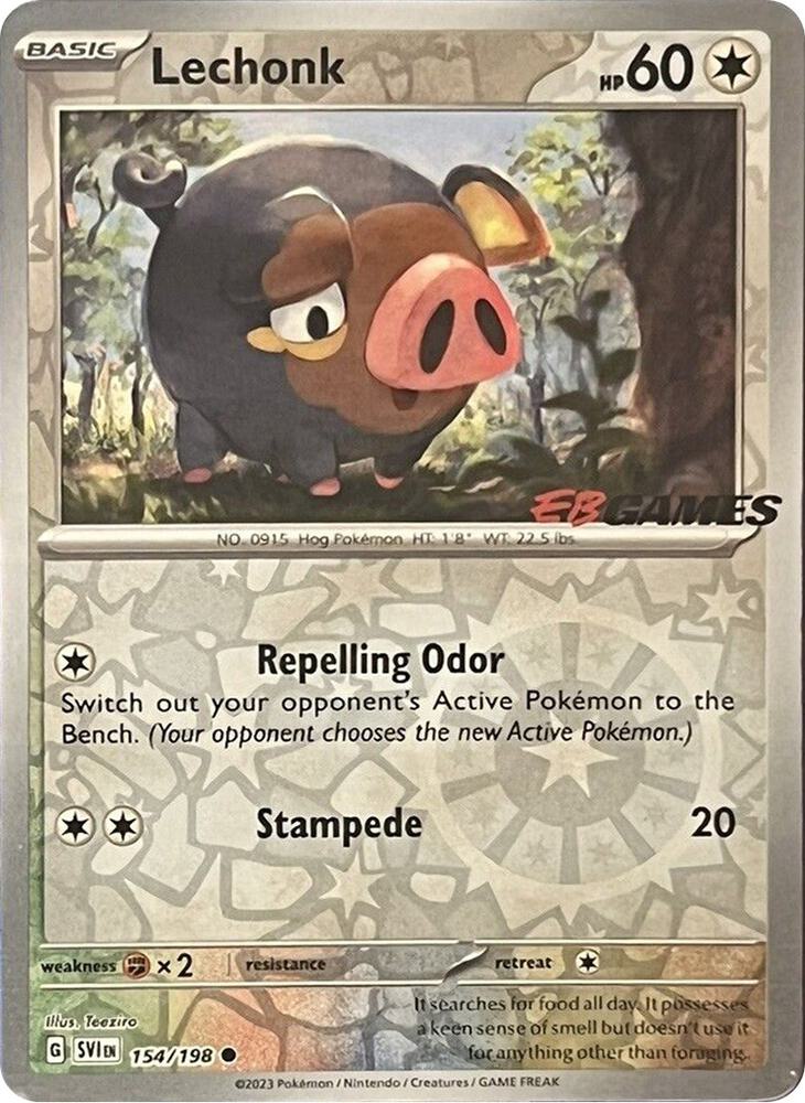 Lechonk EB Games Promo 154/198 (Miscellaneous Cards & Products)  - Reverse Holofoil | Good Games Adelaide SA
