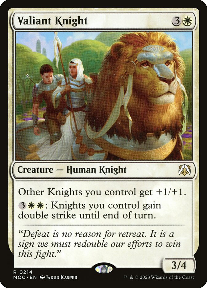 Valiant Knight 214 (Commander: March of the Machine)  | Good Games Adelaide SA