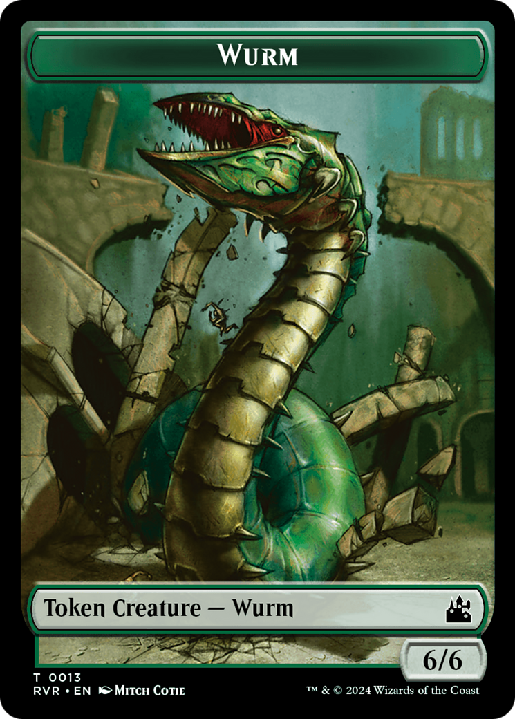 Wurm Token [Ravnica Remastered Tokens] | Good Games Adelaide SA
