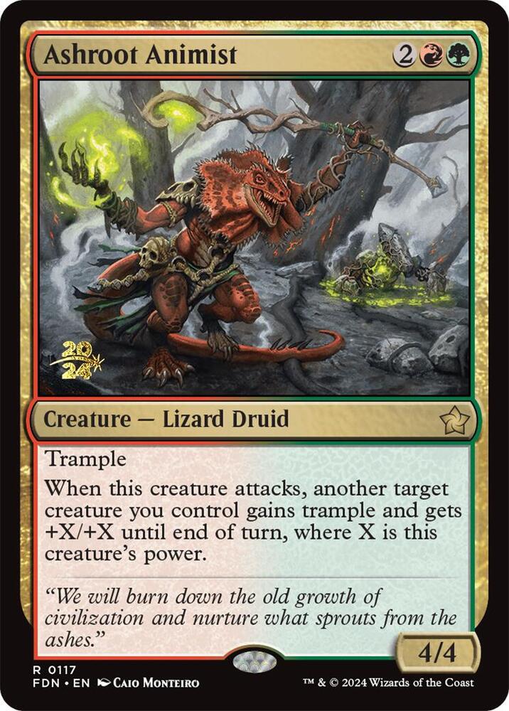 Ashroot Animist 117 (Prerelease Cards)  - PreRelease Foil | Good Games Adelaide SA
