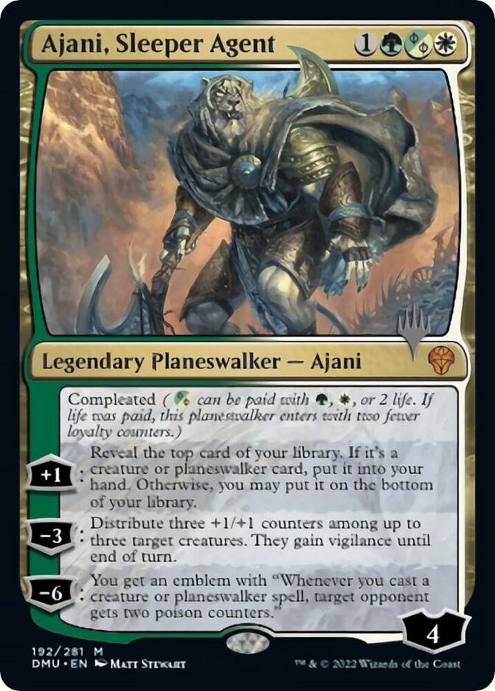 Ajani Sleeper Agent 192 (Promo Pack: Dominaria United)  - Foil | Good Games Adelaide SA