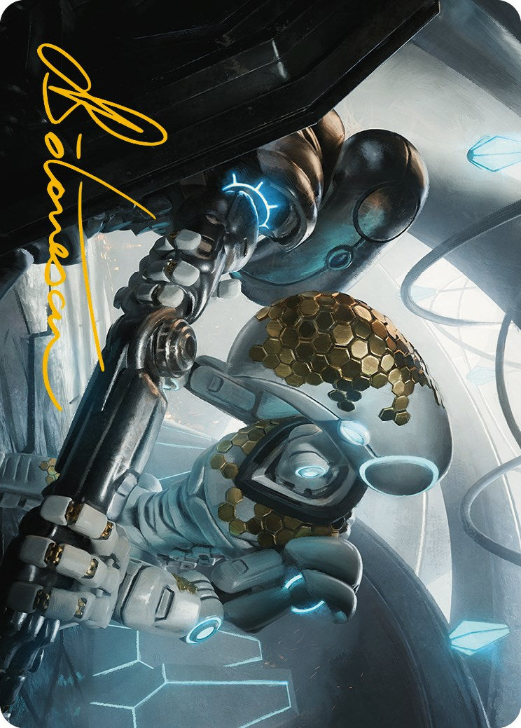 Myr Kinsmith Art Card (Gold-Stamped Signature) [Phyrexia: All Will Be One Art Series] | Good Games Adelaide SA