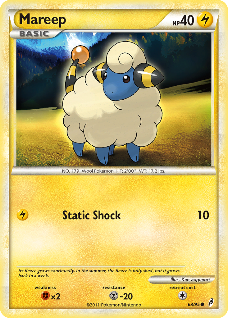 Mareep (63/95) [HeartGold & SoulSilver: Call of Legends] | Good Games Adelaide SA