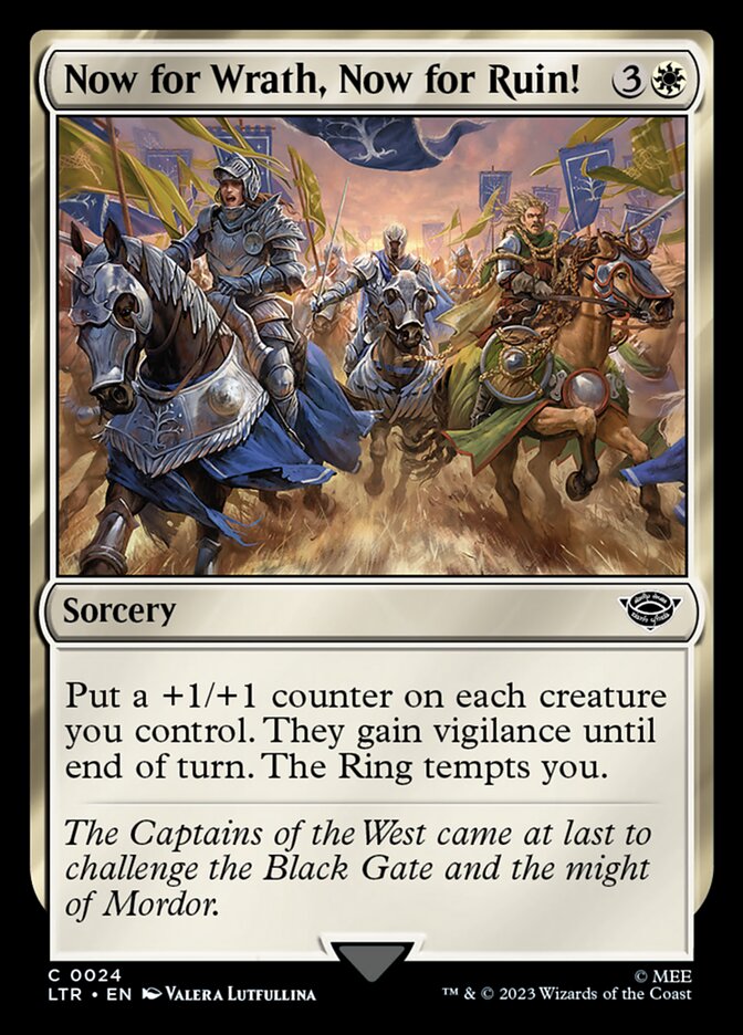 Now for Wrath, Now for Ruin! 24 (Universes Beyond: The Lord of the Rings: Tales of Middle-earth)  | Good Games Adelaide SA