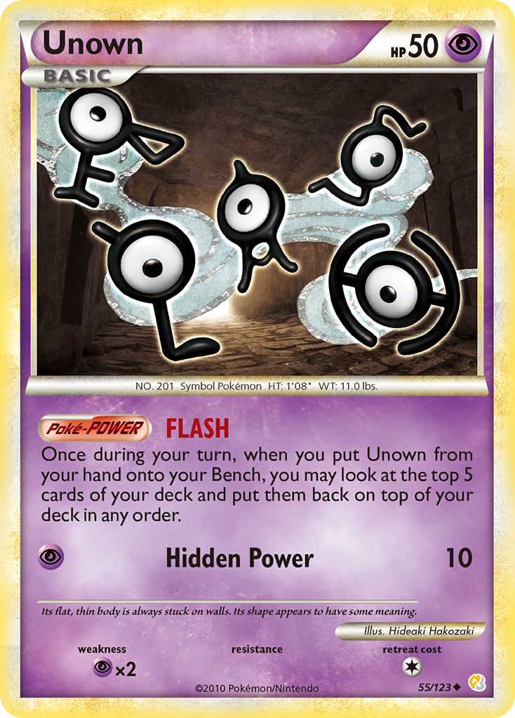 Unown (55/123) [HeartGold & SoulSilver: Base Set] | Good Games Adelaide SA