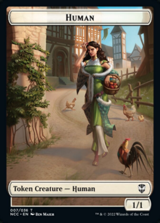 Eldrazi Spawn // Human Double-sided Token [Streets of New Capenna Commander Tokens] | Good Games Adelaide SA