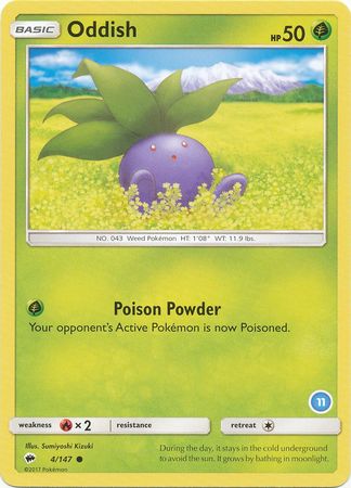 Oddish (4/147) (Deck Exclusive #11) [Sun & Moon: Trainer Kit - Alolan Ninetales] | Good Games Adelaide SA