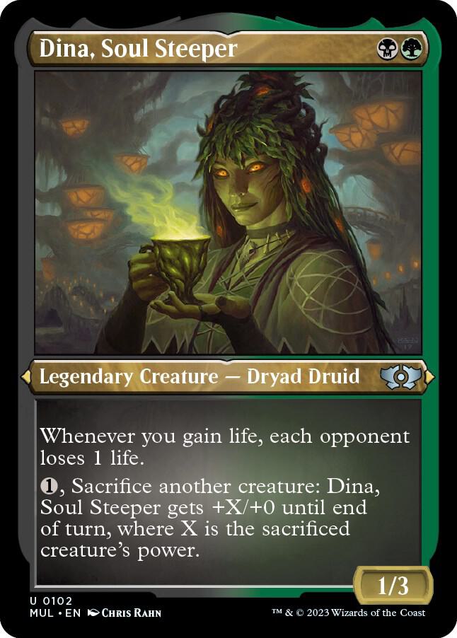 Dina Soul Steeper Foil Etched 102 (March of the Machine: Multiverse Legends)  - Foil | Good Games Adelaide SA
