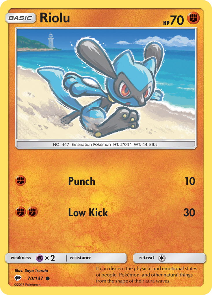 Riolu (70/147) [Sun & Moon: Burning Shadows] | Good Games Adelaide SA