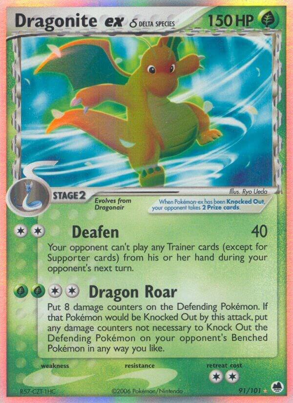 Dragonite ex Delta Species 91/101 (Dragon Frontiers)  - Holofoil | Good Games Adelaide SA