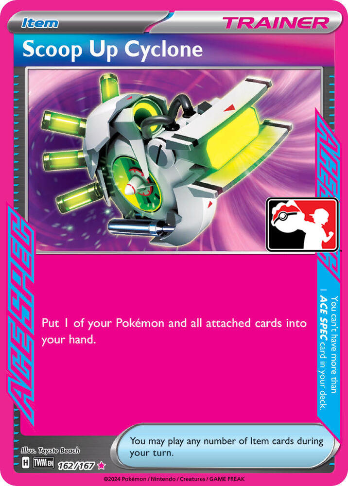 Scoop Up Cyclone Series 6 162/167 (Prize Pack Series Cards)  - Holofoil | Good Games Adelaide SA