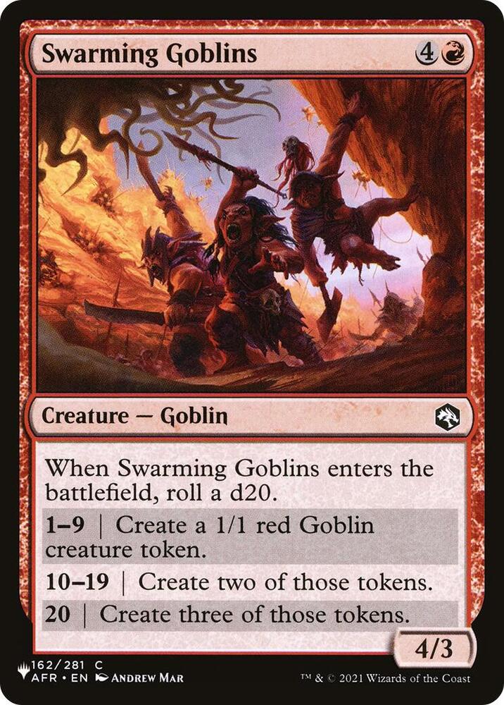 Swarming Goblins 162/281 (The List Reprints)  | Good Games Adelaide SA